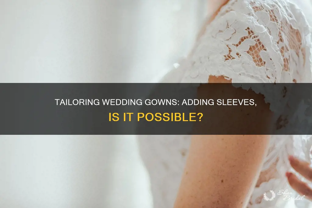 can wedding tailors add sleeves