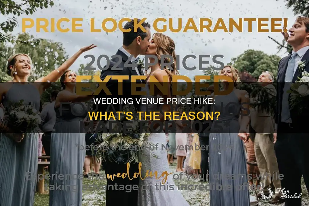 can wedding venue increase price