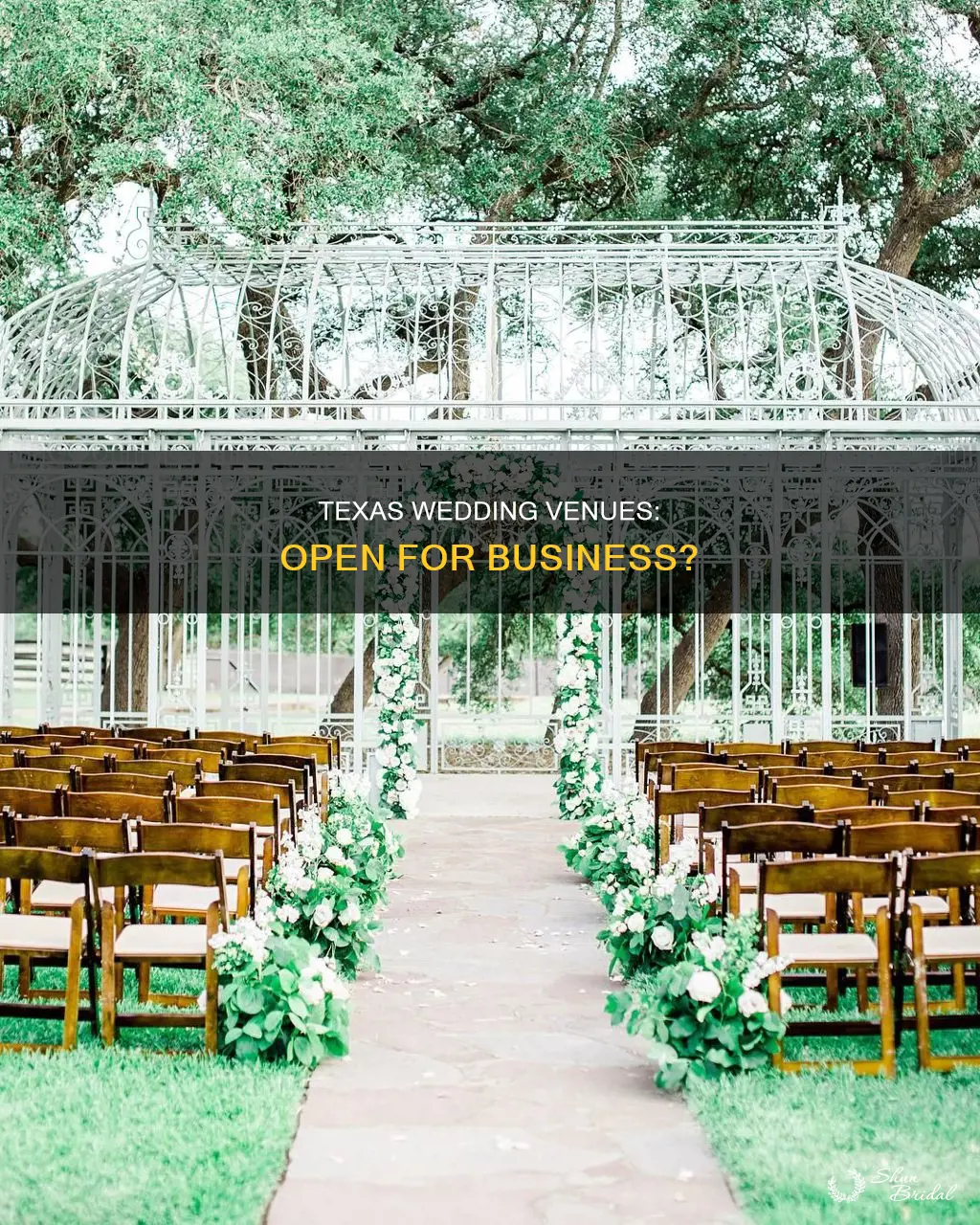 can wedding venues open in Texas