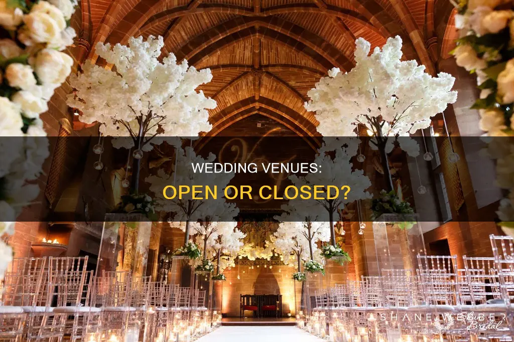 can wedding venues open