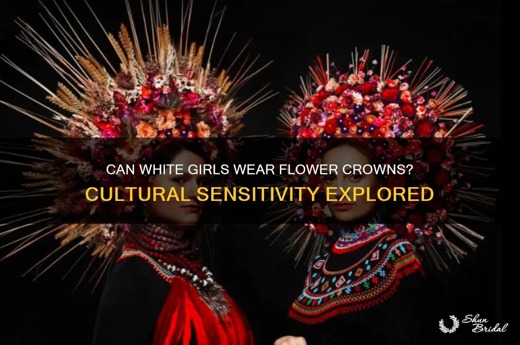 can white girls wear flower crowns