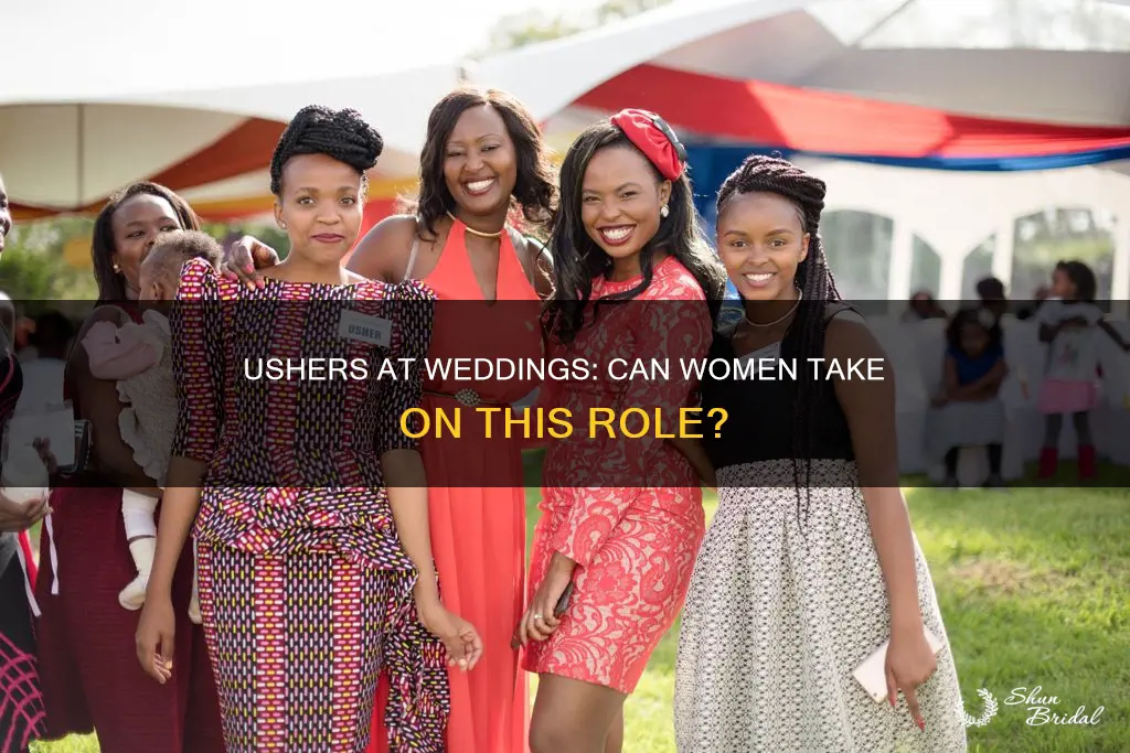 can women be ushers at a wedding