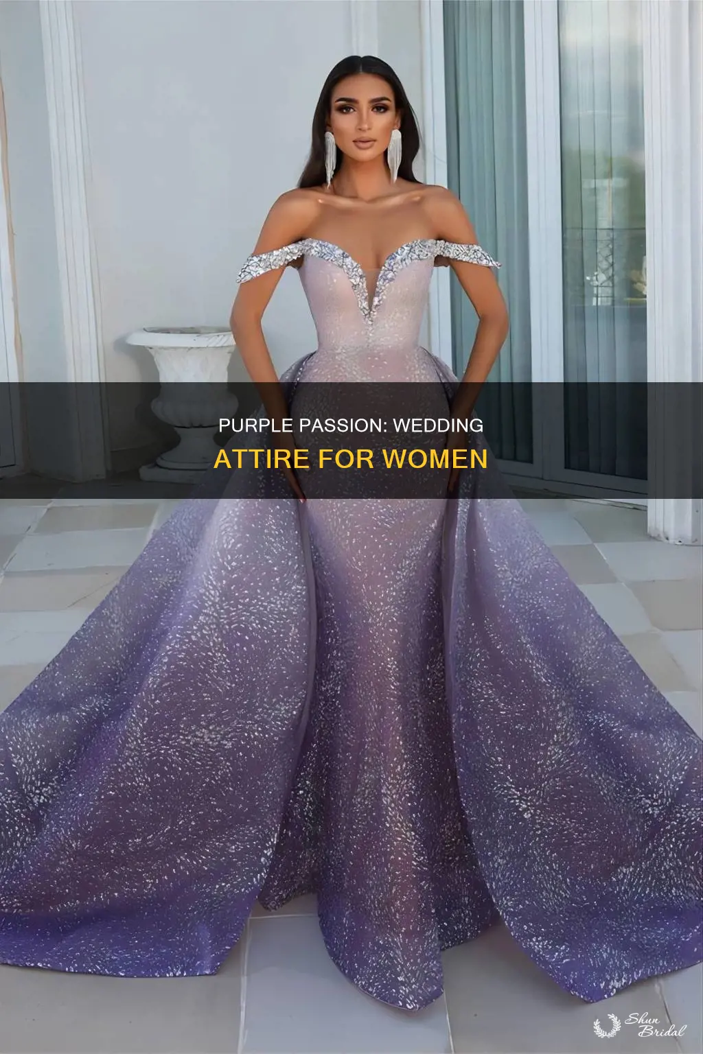 can women wear purple dress for a wedding