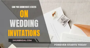 How to Properly Abbreviate States on Wedding Invites