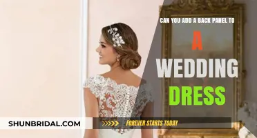 How to Add a Back Panel to Your Wedding Dress