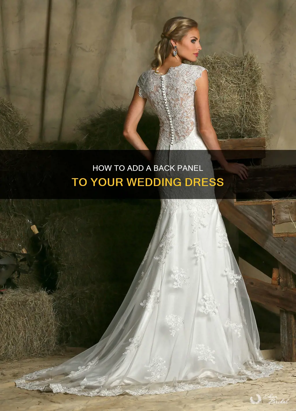 can you add a back panel to a wedding dress
