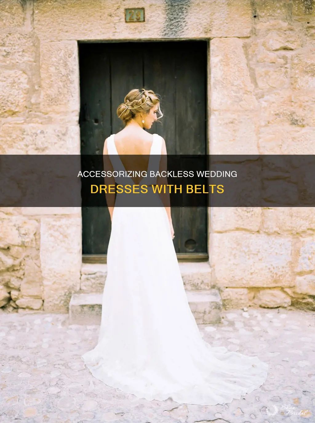 can you add a belt to a backless wedding dress