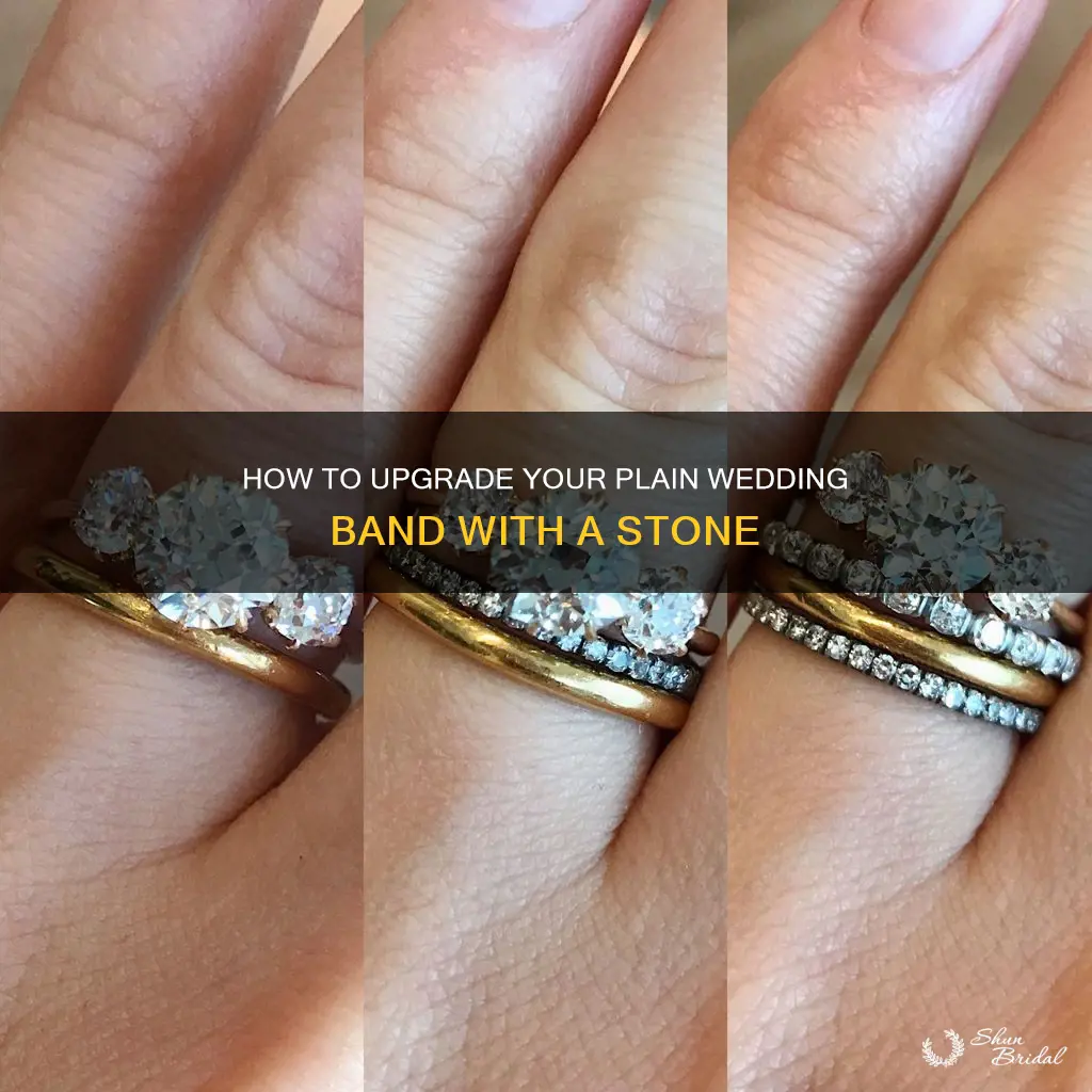 can you add a stone to a plain wedding band