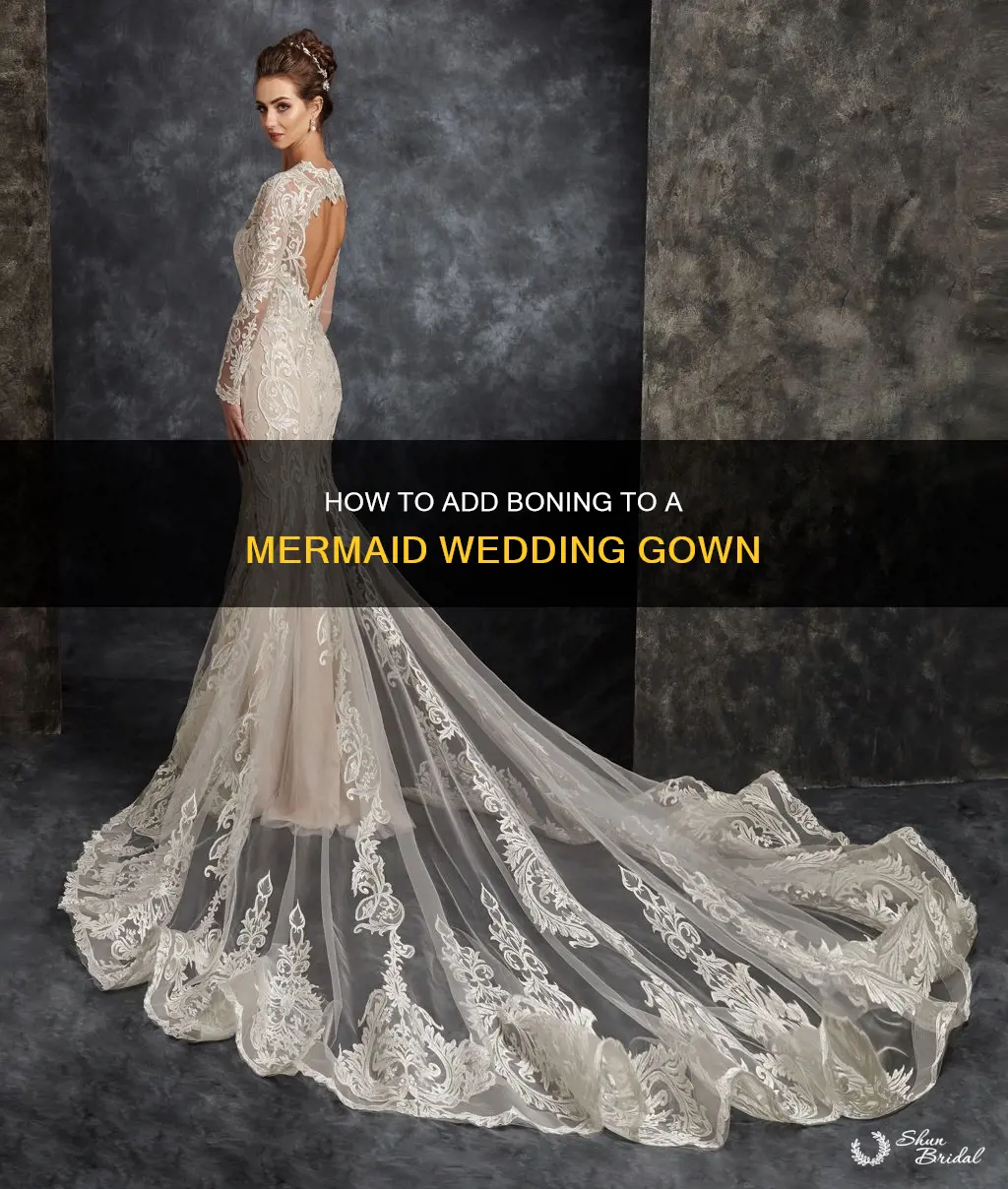 can you add boning to a mermaid wedding gown