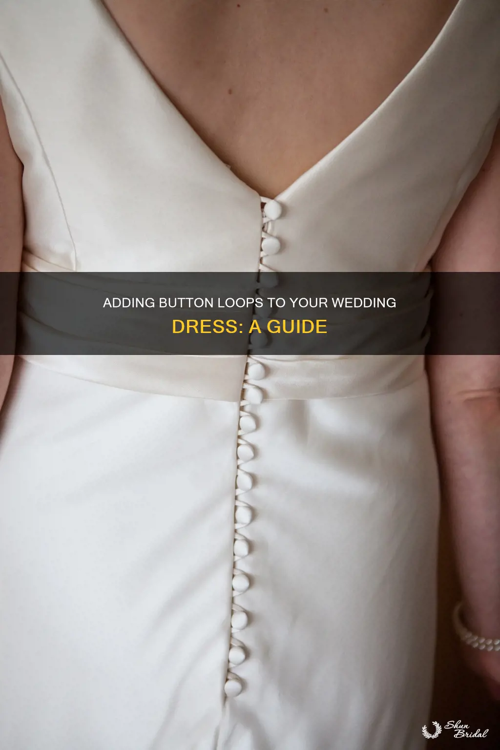 can you add button loops to wedding dress