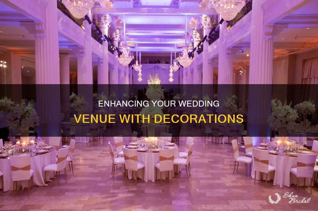 can you add decorations to a set up wedding vneue