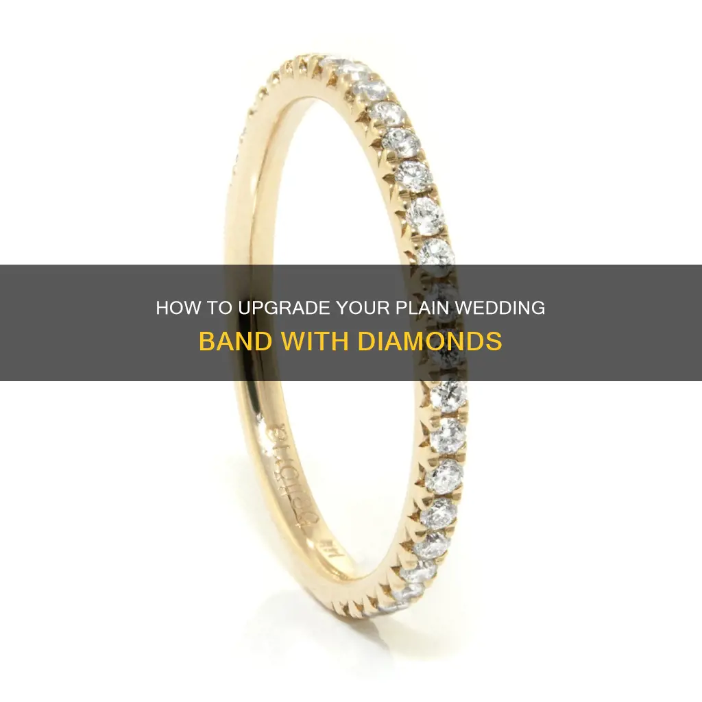 can you add diamonds to a plain wedding band