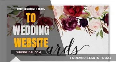 How to Add Gift Cards to Your Wedding Website