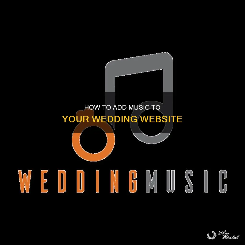 can you add music to the knot wedding website