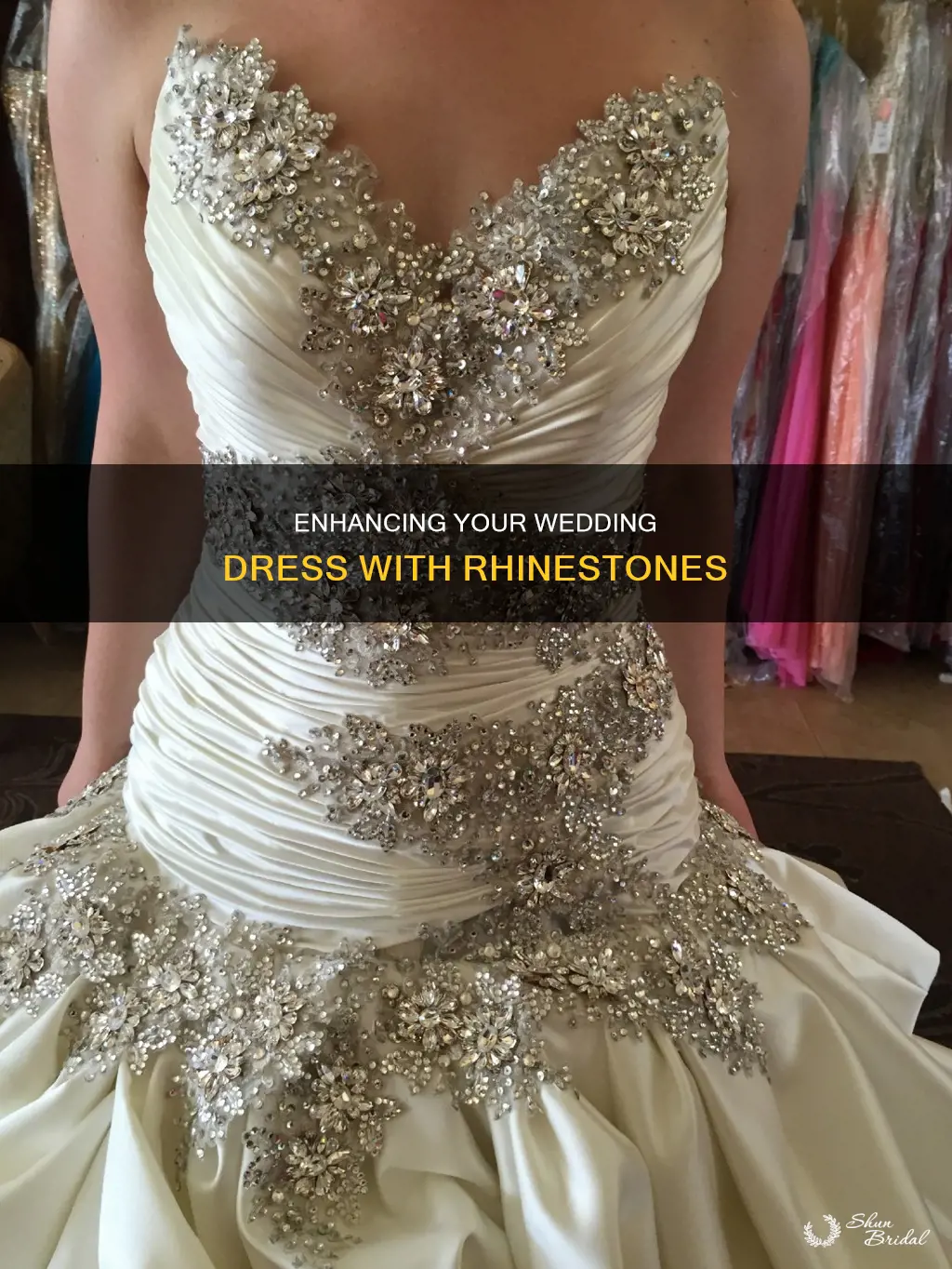 can you add rhinestones to a wedding dress