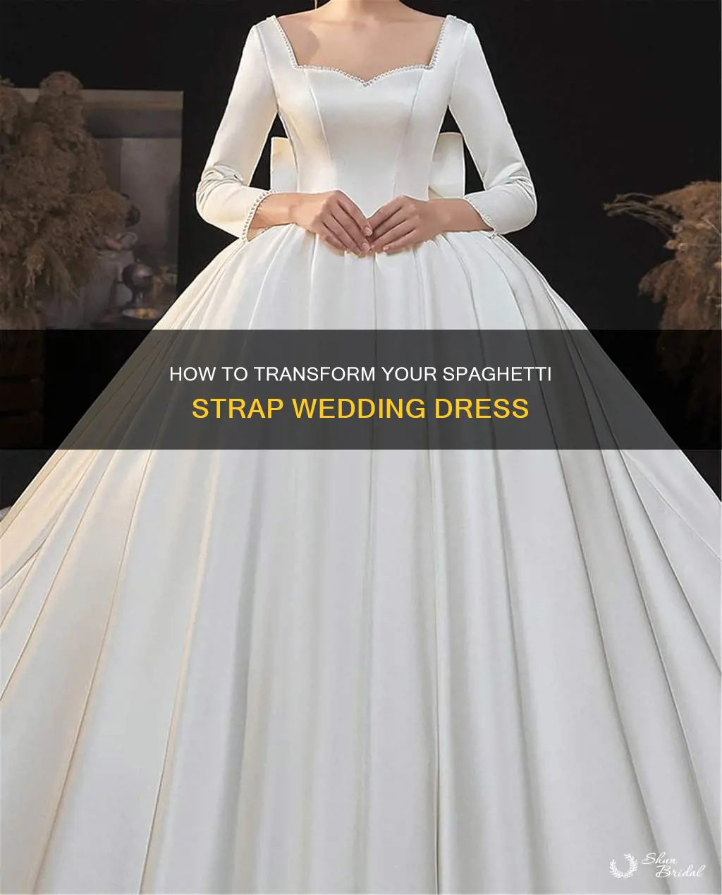 can you add sleeves to a spaghetti strap wedding dress