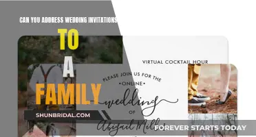 Addressing Wedding Invites: Family Edition