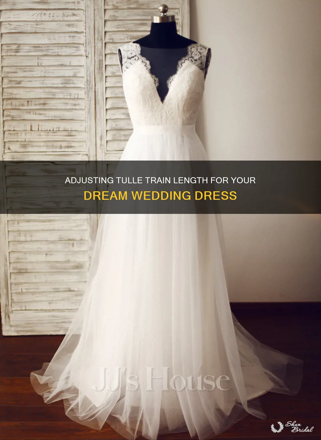 can you adjust train length for tulle wedding dresses