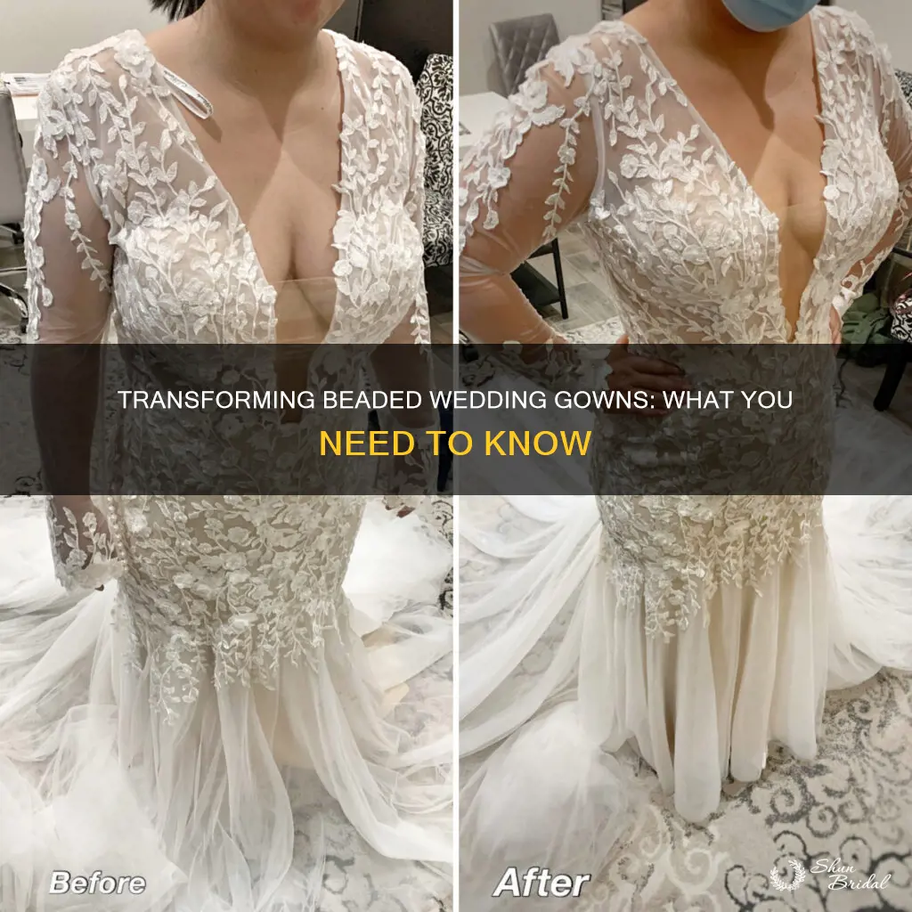 can you alter a beaded wedding dress