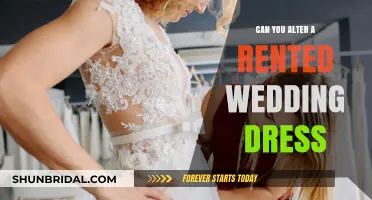 How to Modify Your Rented Wedding Dress