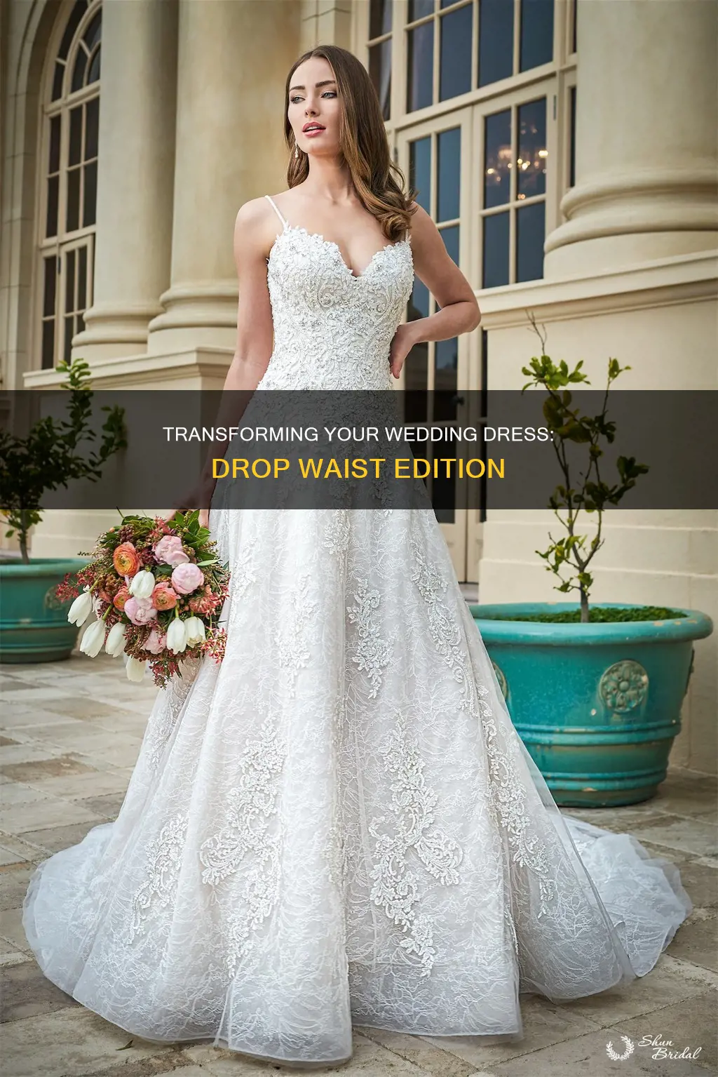 can you alter a wedding dress to drop waist