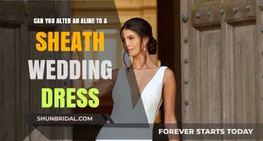 Transforming an A-Line to a Sheath Wedding Dress