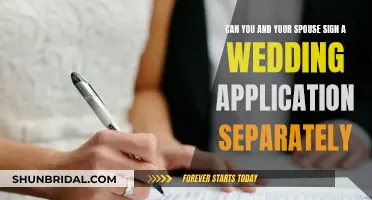 Spouse and You: Separate Signatures for Wedding Applications?