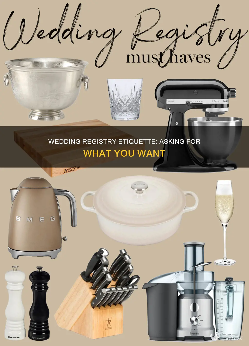 can you ask for wedding stuff on your wedding registry