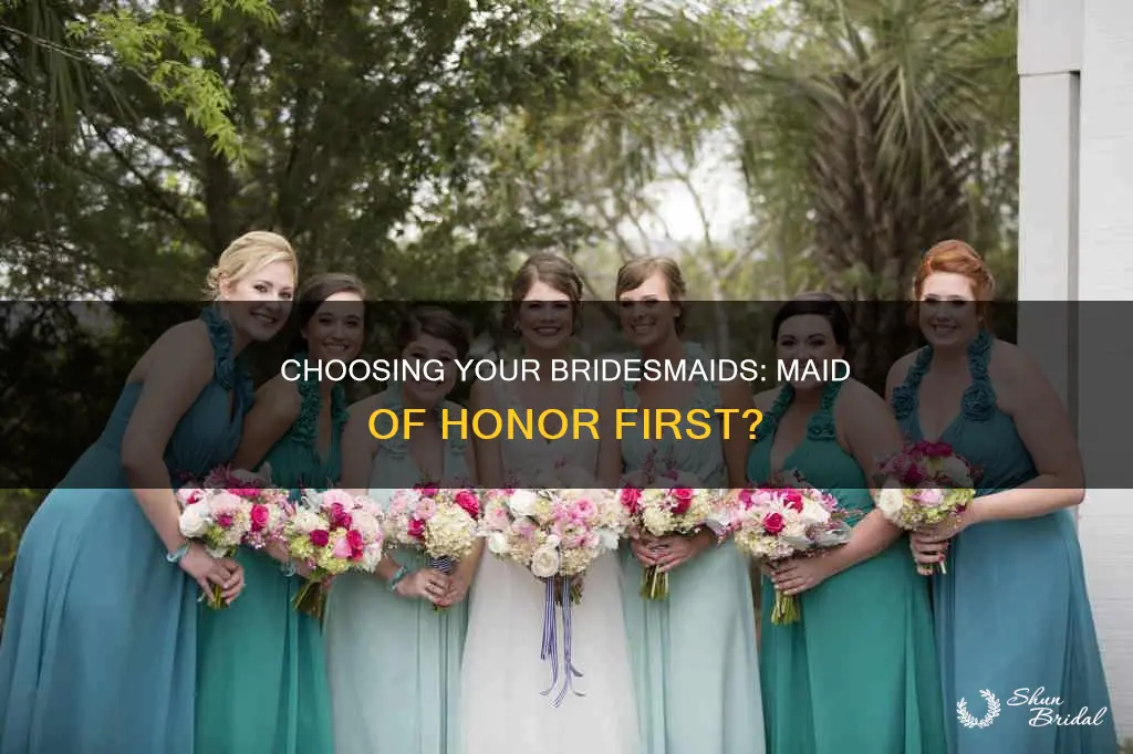 can you ask your bridesmaids before your maid of honor