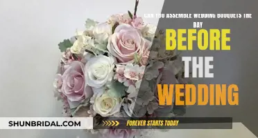 Wedding Bouquet Assembly: A Day Before the Ceremony?