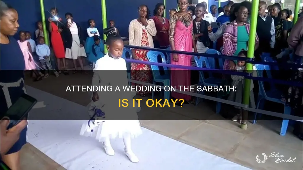 can you attend a wedding on the sabbath