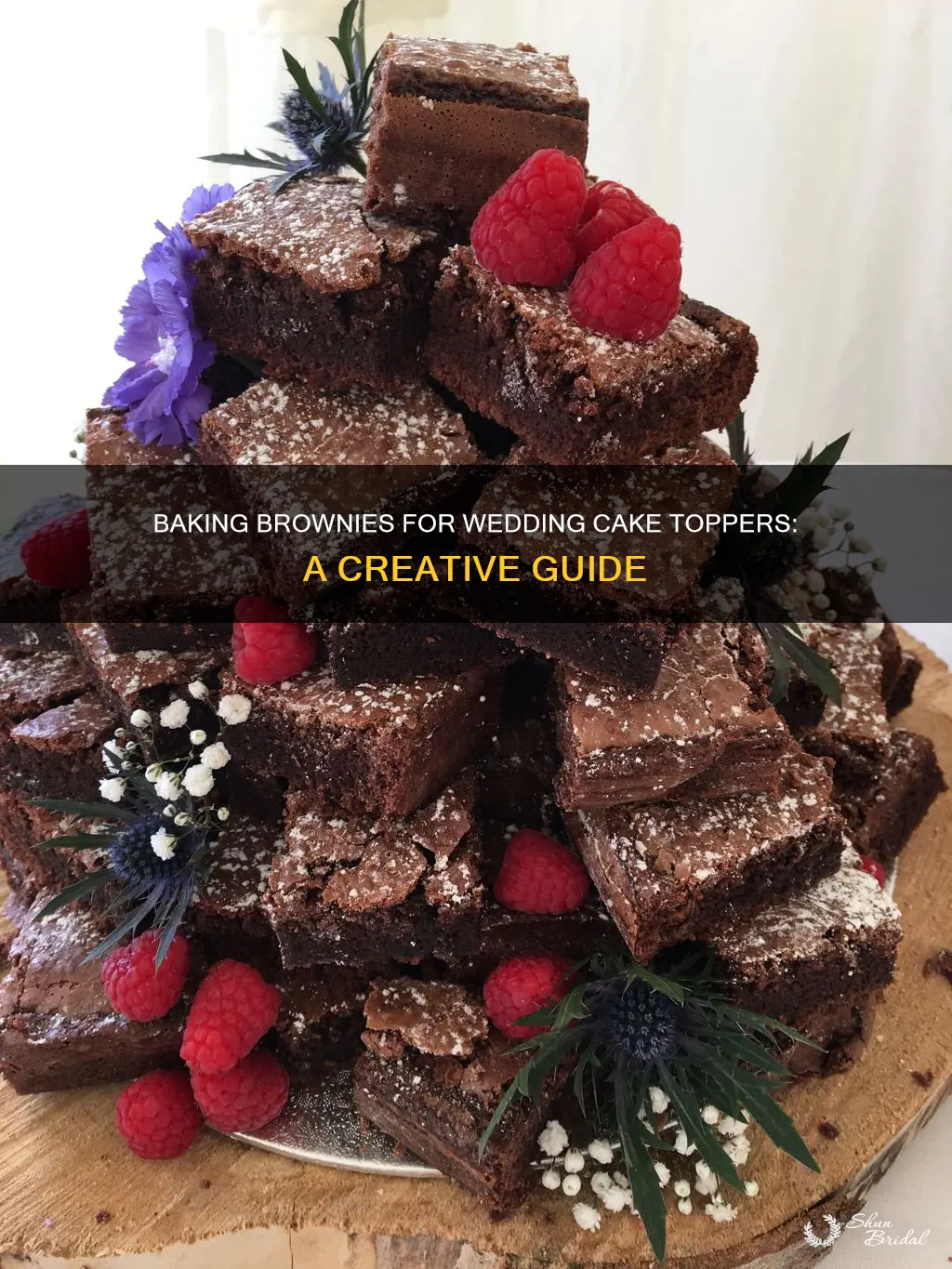 can you bake a brownie for topper wedding cake