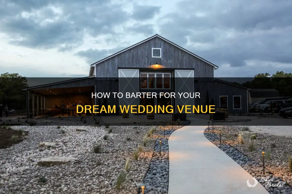 can you barter with wedding venues