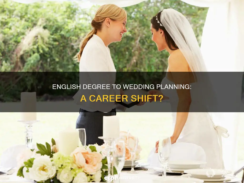 can you be a wedding planner with an english degree