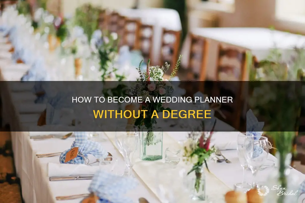 can you be a wedding planner without a degree