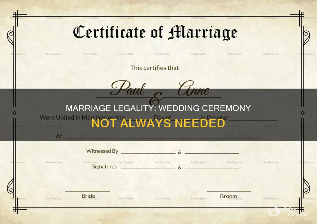 can you be legally married before a wedding