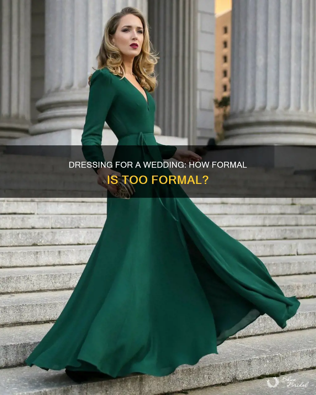 can you be too dressed up for a wedding