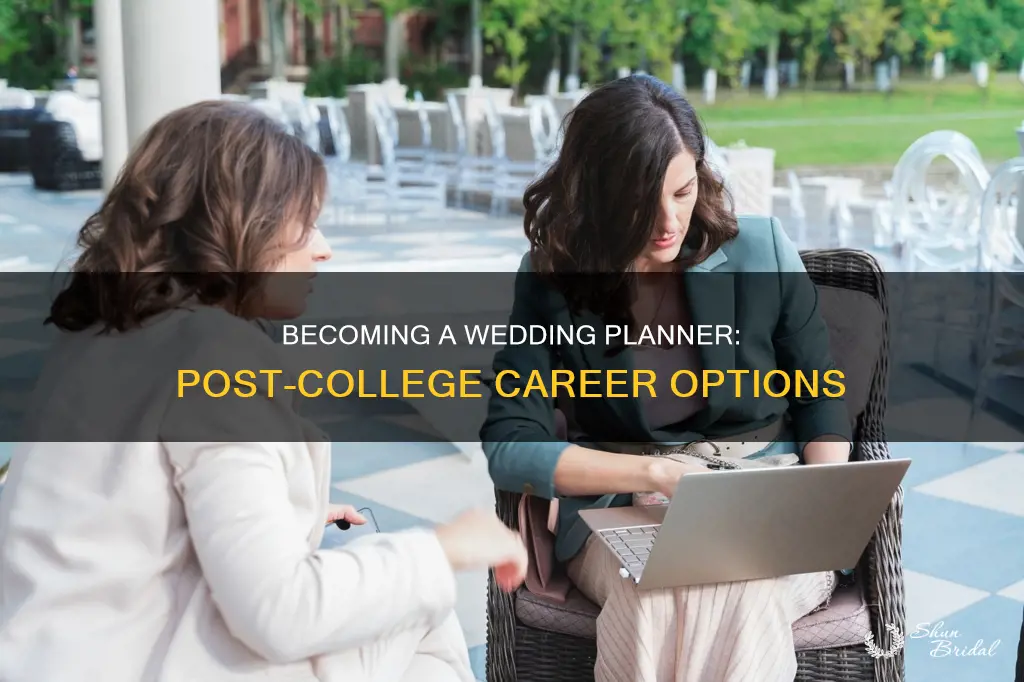 can you become a wedding planner immediately after college