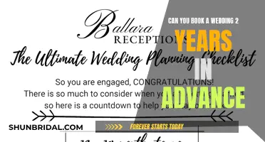 Booking Your Wedding: How Far in Advance?