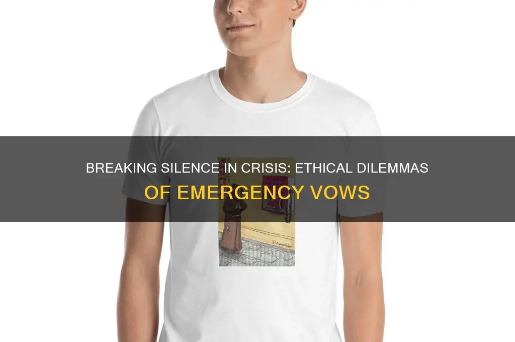 can you break your vow of silence in emergencies