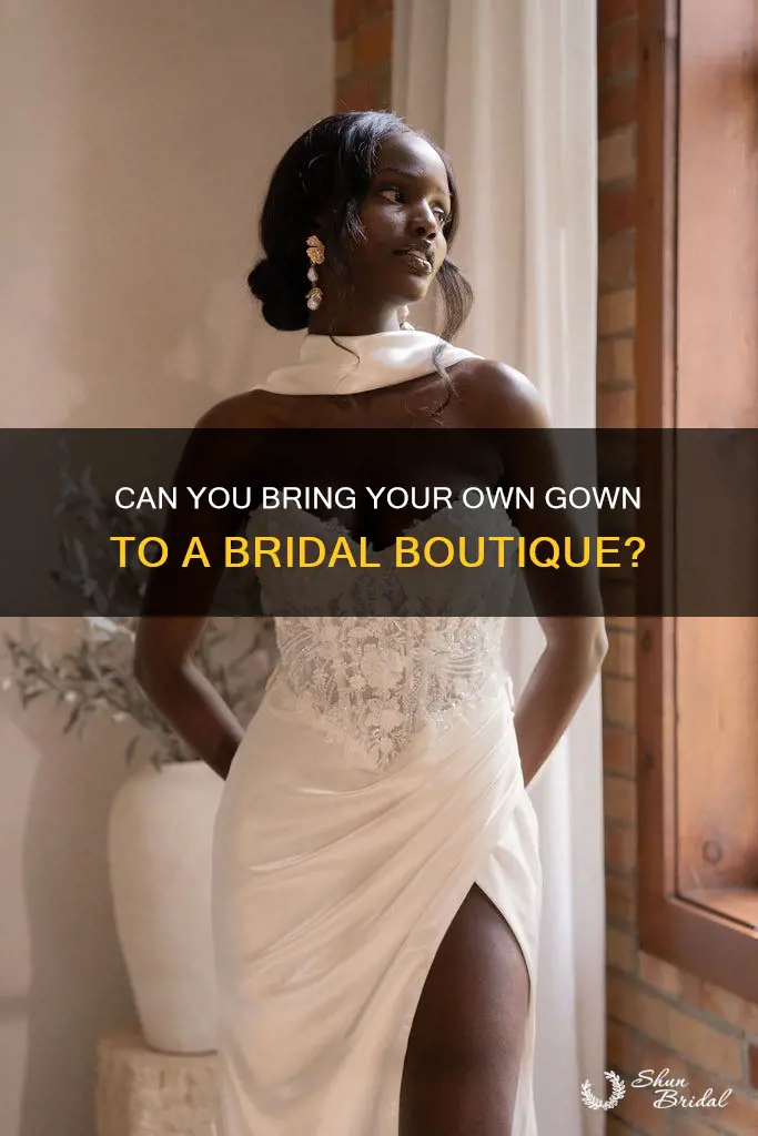 can you bring a dress to a wedding dress boutique