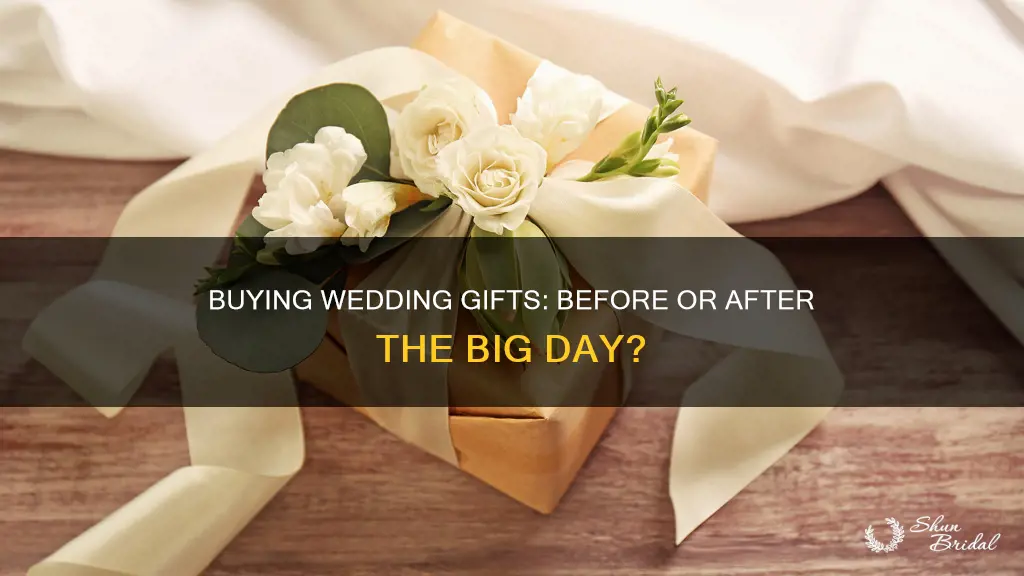 can you buy a wedding gift before the wedding