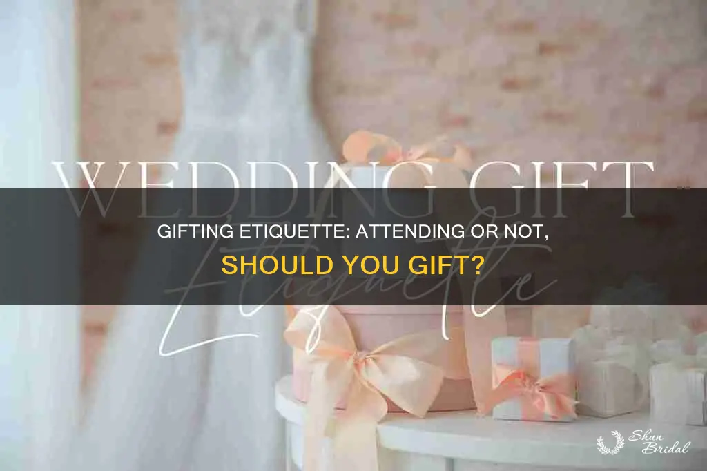 can you buy a wedding gift if you cannot attend