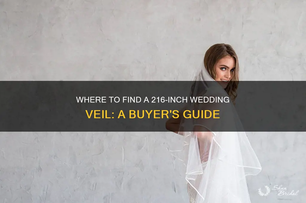 can you buy an 216 inch wedding veil