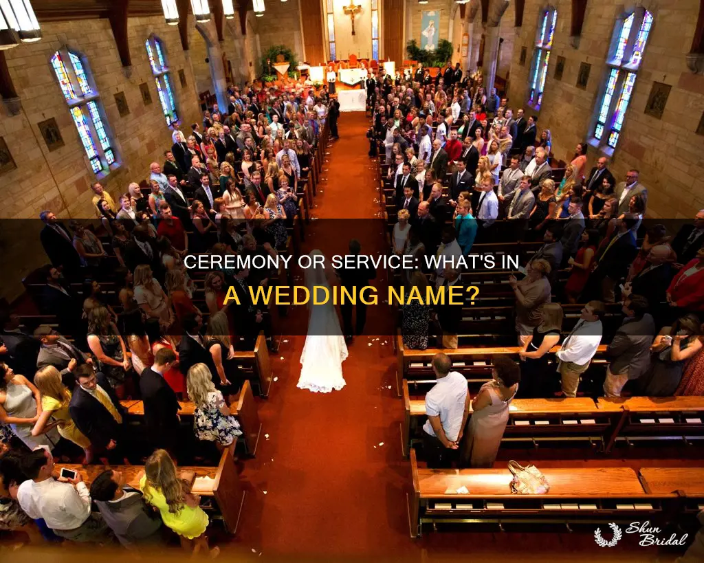 can you call a wedding ceremony a service