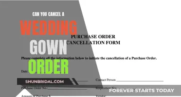 How to Cancel a Wedding Gown Order?