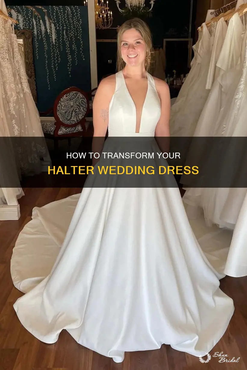 can you change halter wedding dress