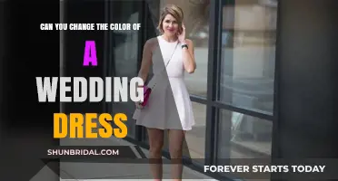 How to Tastefully Change Your Wedding Dress Color