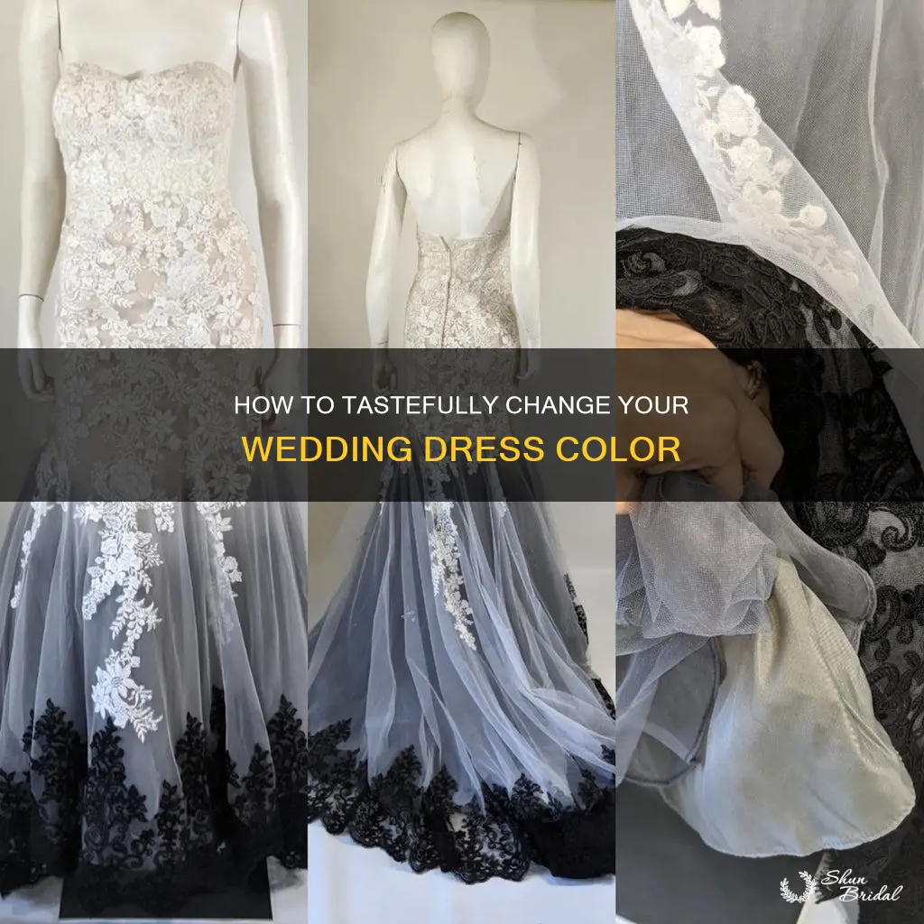 can you change the color of a wedding dress