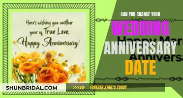 How to Change Your Wedding Anniversary Date